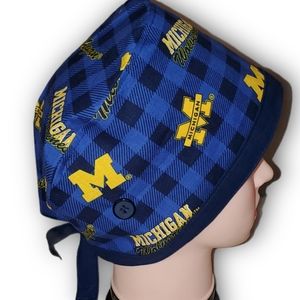 University of Michigan Scrub Cap, pixie style